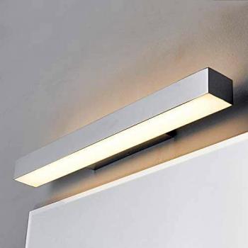 Lindby Aplique LED Kiana para el baño, cromado