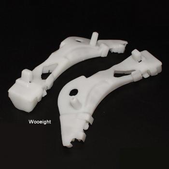 Wooeight 2X White Plastic Front Left Right Bumper Bracket Holder for Mazda 6 2003-2007