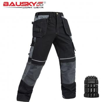 Pantalón Laboral Hombre con Rodillera y Bolsillos