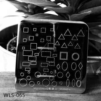 1 Stück Quadrat Nagel S Platten Geometrische Blume DIY Stempel Werkzeug