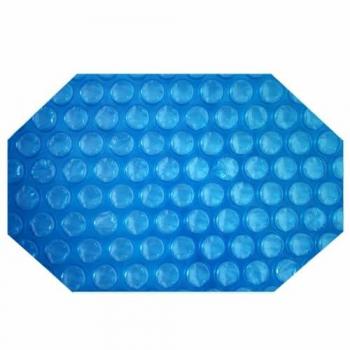 Solarabdeckplane für Achteckbecken 400 µm light-blue 500 x 300 cm