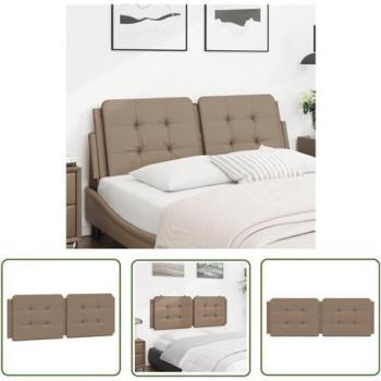 Cuscino decorativo testiera in ecopelle colore cappuccino