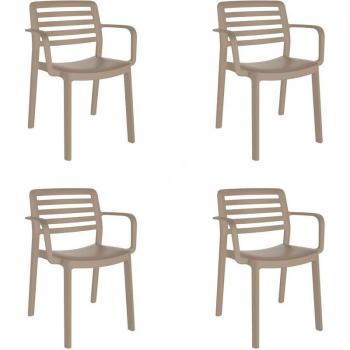 Fauteuils Wind Garbar - Set de 4 Sable
