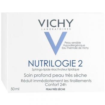 Creme Facial Vichy Nutrilogie 2 50 ml para Hidratação Intensa