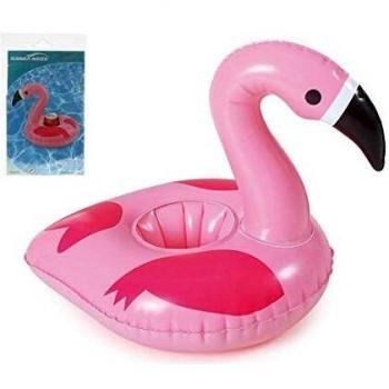 Polygroup 8422259605881 Flamenco 41X28Cm Hinchable Posavasos, Color Rosa