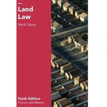 Land Law Palgrave Law Masters Paperback Mark Davys