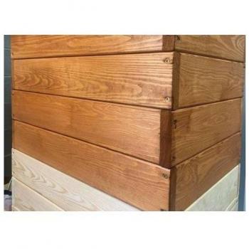 City Rectangular Wooden Planter 60x25x21 cm