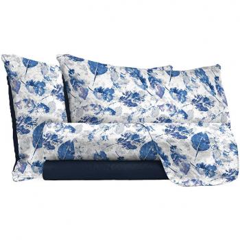 Completo letto matrimoniale FANTASY, 4 pezzi, foglie