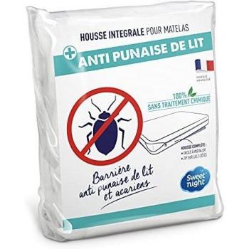 Fodera Completa per Materasso Anti-acaro e Anti-cimici 160 x 200 cm - Bianco