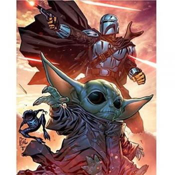 Peinture diamant 5D Mandalorien DIY pour adultes