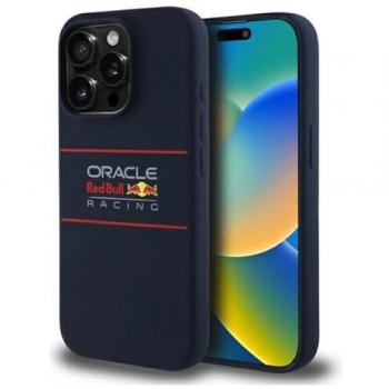 Red Bull RBHMP15X24SIHSRV – iPhone 15 Pro Max 6,7 Silikonhülle Blau mit Logo und Magnet‑Support