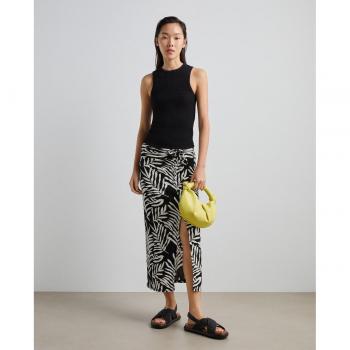 Falda midi con lazo Easy Wear