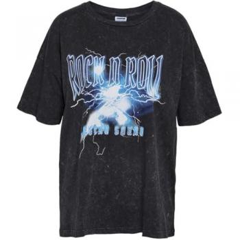 T-Shirt Noisy May Nmrena Ida Maniche Corte - XS a M - Donna - Nero