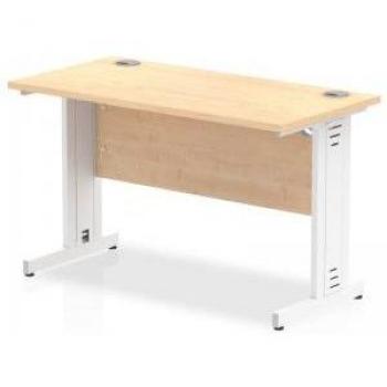 Impulse 1200mm Slimline Desk Cable‑Managed Leg