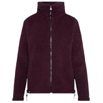 SOCCX Damen Sweatjacke, lila (deep plum), mit Gummizug