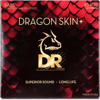 DR Strings Dragon Skin+ Medium Bass Strings 45-105
