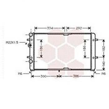 Kühler für Motorkühlung Van Wezel 58002180