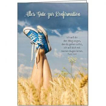 Konfirmations-Faltkarte „Alles Gute“
