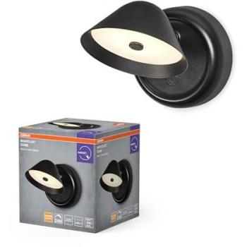 Veilleuse OSRAM NIGHTLUX CONE noire, LED USB, réglable