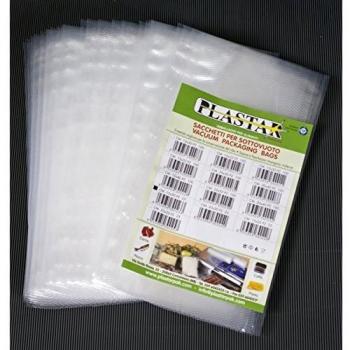 Buste goffrate 15x25 cm per sottovuoto con 25 pezzi