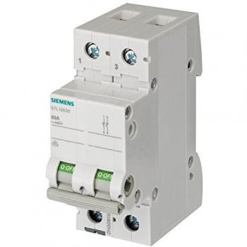 Interruptor seccionador 2 polos 32A Siemens 5TL SENTRON