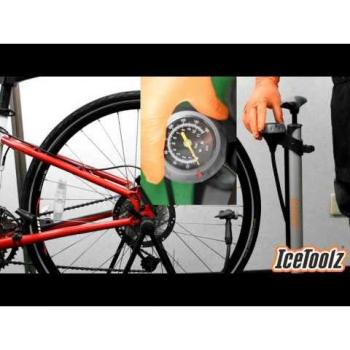 IceToolz Comp Hogedruk Vloerpomp met Manometer 160PSI (A551)