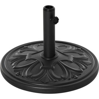 Outsunny - Base Ombrellone Ø48cm in Plastica 13kg per Pali Ø35/38/48 mm