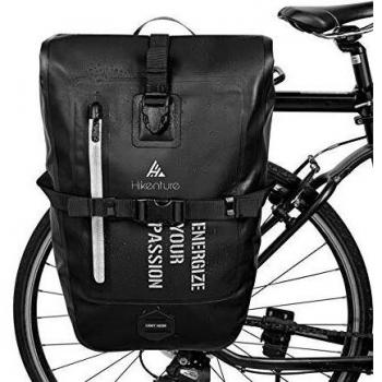 Schwarz 27 L Radtasche mit Schultergurt – für Gepäckträger geeignet