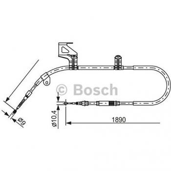 Hamulec postojowy BOSCH 1 987 477 803