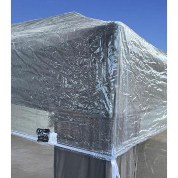 Telo copri gazebo 2x2m impermeabile protettivo trasparente