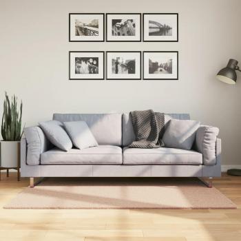 VidaXL Rug Huarte Short Pile Soft and Washable Blush 80x150 cm