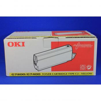 Cartucho de Tinta Amarilla Oki para Okipage C7200/C7400