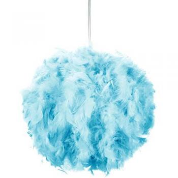 Eye-Catching and Modern Genuine Feather Decorated Pendant Light Shade
