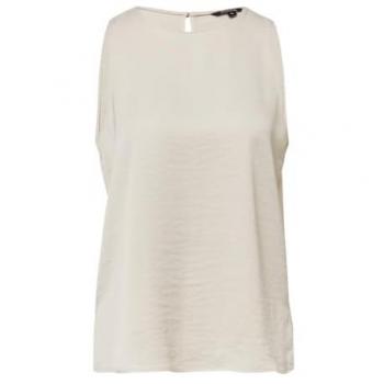 Comma ärmellose Bluse Beige