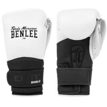Guantes de boxeo Benlee Brampton 16oz en color blanco con piel artificial