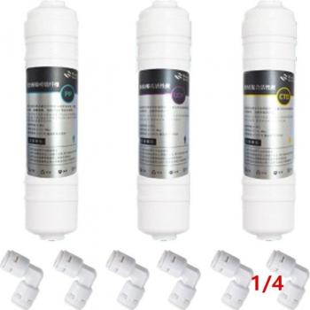 5-Stage RO Water Filter Cartridge with 1 Micron PPF and Carbon Filters