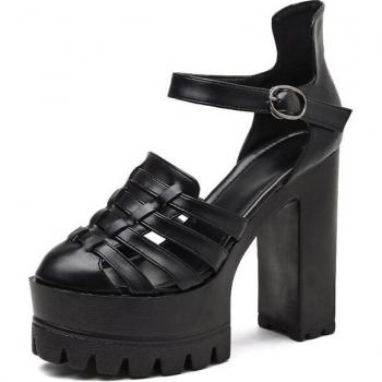 Gdgydh Vintage Roman Style High Heeled Sandals