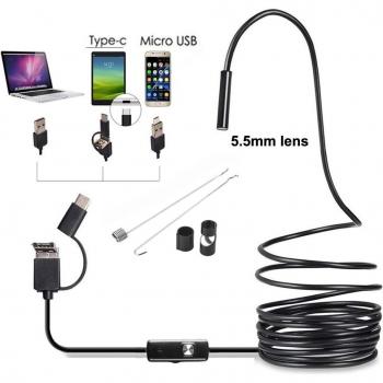 USB Type C 5.5mm 6LED Endoscope Camera for Android