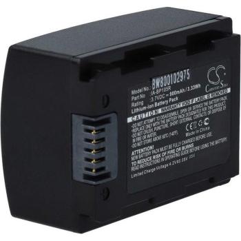 Alimentation VHbw 3,7 V 1100 mAh pour caméras vidéo Samsung