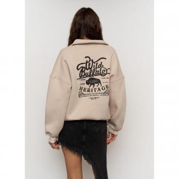 Buffalo Beige Unisex Baggy Sweatshirt