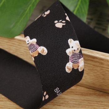 Cartoon Bear Print Ribbon 10 Yards 38MM