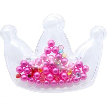 Transparent Quicksand Bead Heart Pearl Plastic Bag Shaker for Jewelry Craft