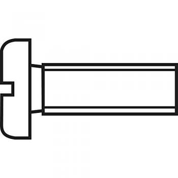 M5 20mm DIN 84 Slot Plastic Polyamide Screws - 10 Pack