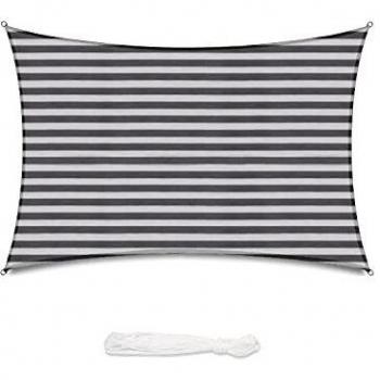 Grau–Weißes Balkon-Sonnenschild 2×3 m von Sekey