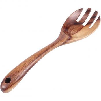 Cuillère Fourchette Salade Bois Naturel