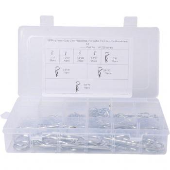 Kit d'accessoires pour voiture - Assortiment de pinces R Pin 180x pour tracteur