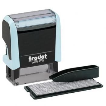 Trodat Textstempel-Set Printy 4911 Typomatic, pastell-blau