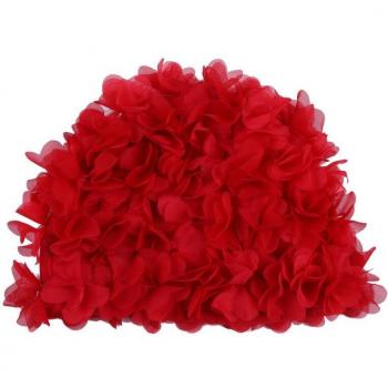 Women's Floral Swim Cap - Elastic and Breathable, Waterproof for Long Hair