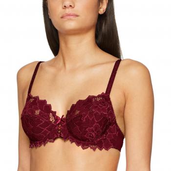 Sans Complexe Arum, Sujetador con Aros, Talla 105F, Rojo