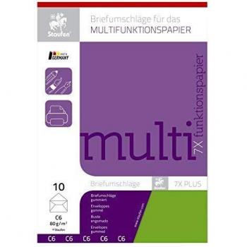 Staufen Universalbriefhülle 7×C6 ohne Fensterscheibe